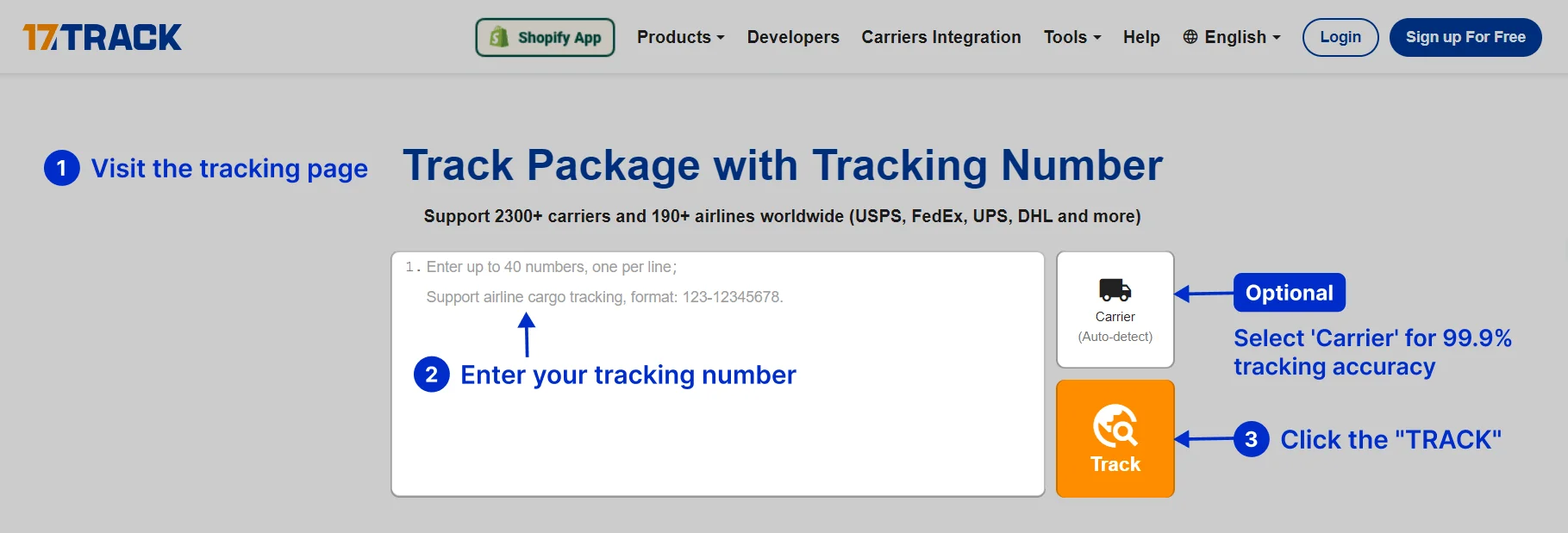 Hm Order Package Tracking 17TRACK